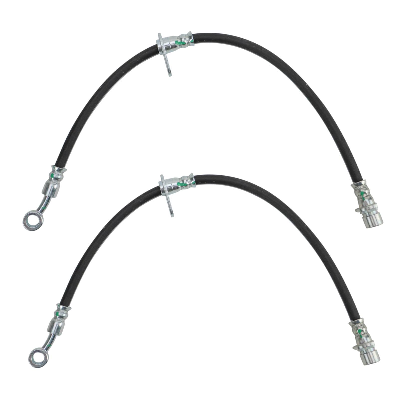 Trq Front Brake Hose Set Compatible With 2001-2002 Acura Mdx 1999-2004 Honda Odyssey 2003-2008 Pilot
