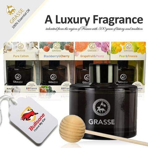 Bullsone Grasse Diffuser - Luxury Car Air Fresheners, Black Berry & Cherry, 3.55 Fl Oz (Pack of 2)