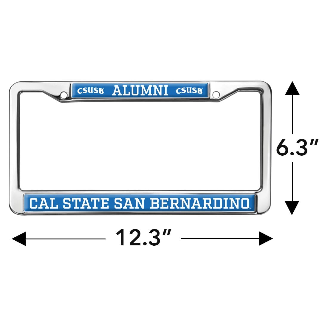 GRAPHICS & MORE Metal License Plate Frame - California State University San Bernardino Alumni, Cal State Coyotes Color