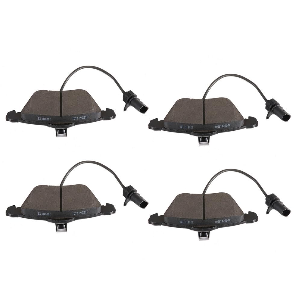 Cciyu D1111 Front Semi-Metallic Disc Brake Pads Kit For Audi A4 2001-2009,For Audi A4 Quattro 2005-2009,For Audi A6 2005-2010,Fo