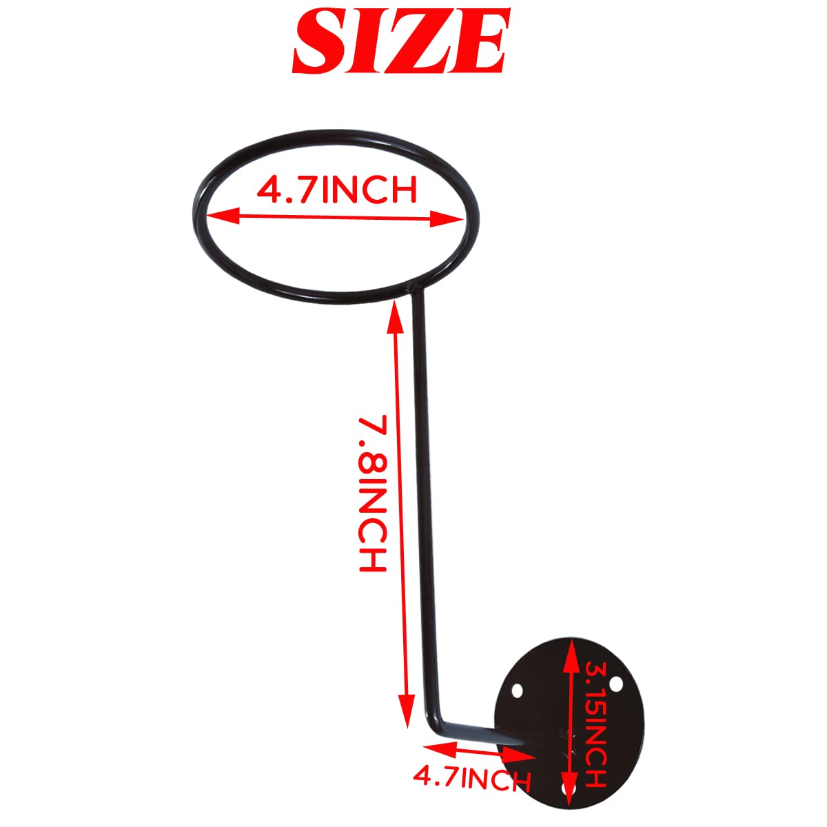 Tihood 2Pcs Helmet Hanger Helmet Holder Rack Wall Mounted Hook For Coats, Hats, Caps, Motorcycle Accessories