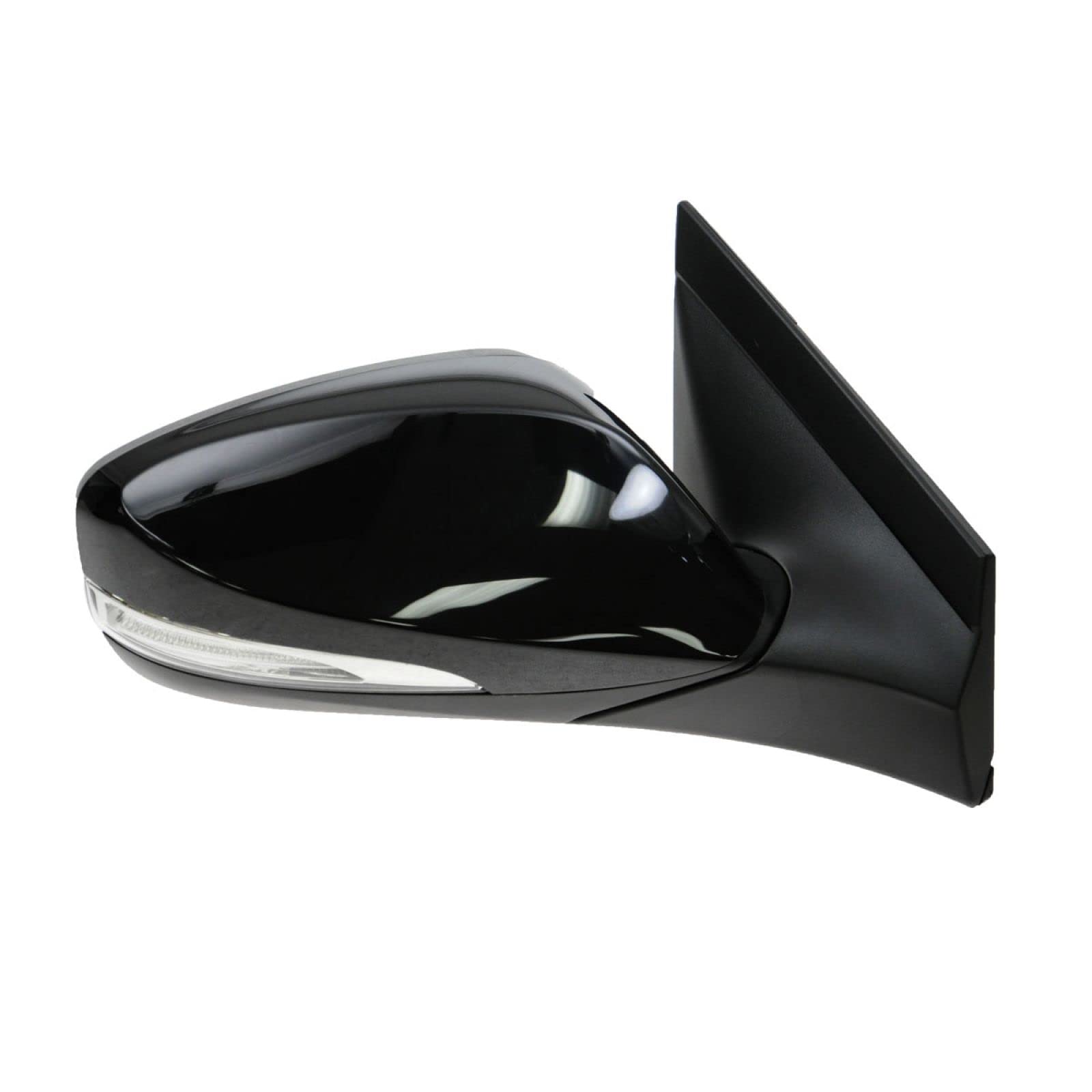 Trq Right Mirror With Heat With Housing Turn Signal Passenger Side Compatible With 2012-2017 Hyundai Accent Hy1321183 Hy1321222