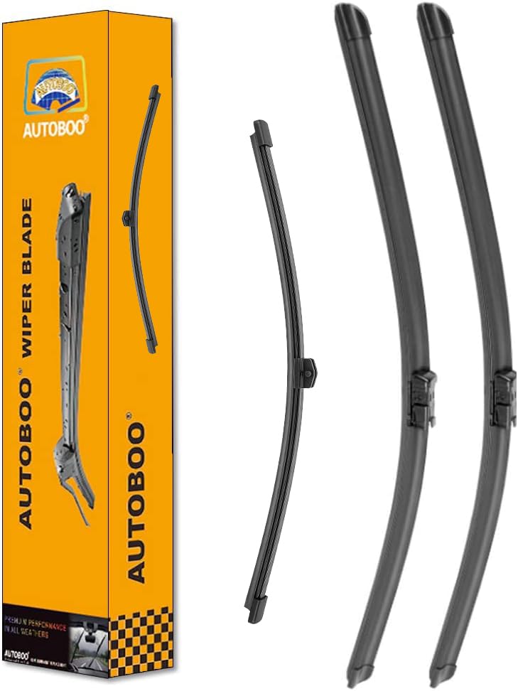 Autoboo 24''+20'' Windshield Wipers With 13'' Rear Wiper Blades Replacement For Audi Q5 2009-2017,Sq5 2014-2017,Rs Q3 2021-2022 
