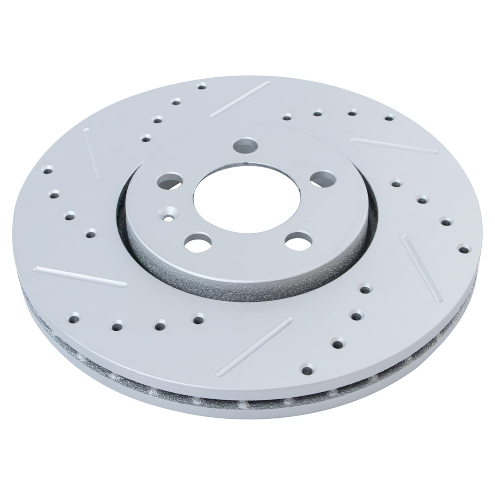 Trq Front Performance Brake Rotors Set Premium G-Coated Compatible With 1999-2010 Volkswagen Beetle 1999-2006 Golf 1999-2005 Jet
