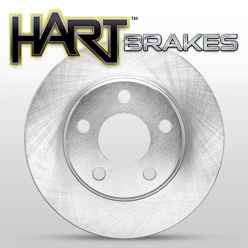 Hart Brakes Front Brakes And Rotors Kit |Front Brake Pads| Brake Rotors And Pads| Ceramic Brake Pads And Rotors |Fits 2003-2011