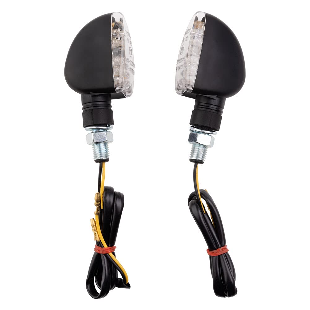 TUSK Mini Stalk L.E.D. Turn Signals - Black, Model 1274980001