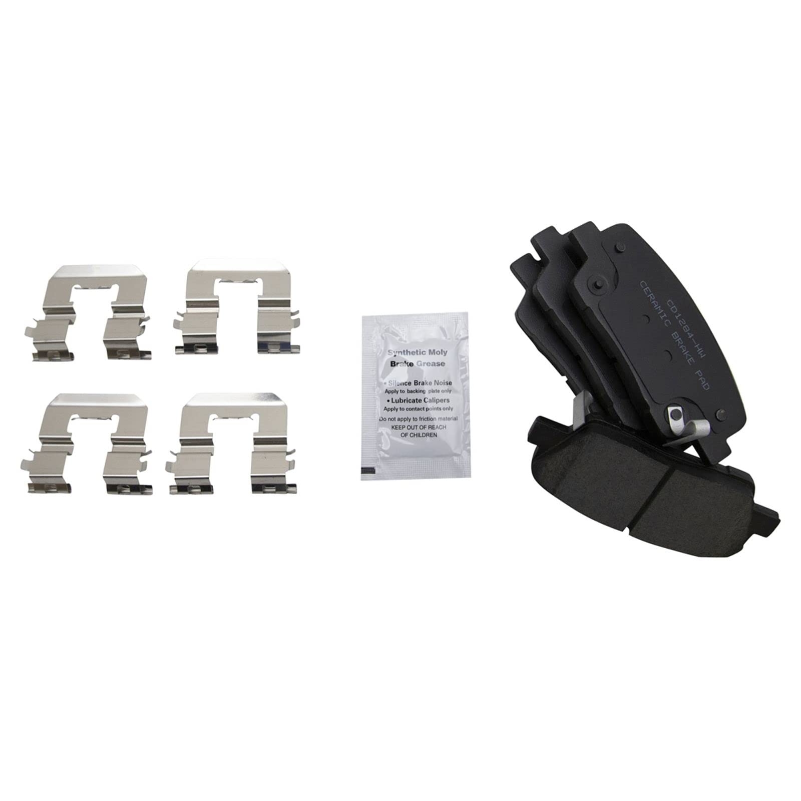 Trq Rear Brake Pad & Rotor Kit Brake Pads Brake Rotor Ceramic Compatible With 2007-2008 Hyundai Entourage 2007-2012 Kia Sedona