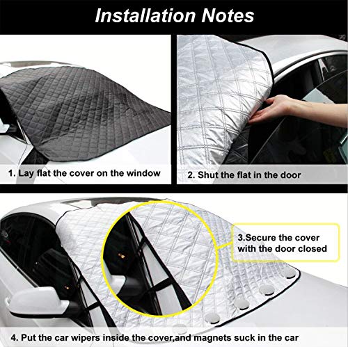 Car Windshield Cover Car Windshield Cover Sun Shade 9Pcs Magnetic Windscreen Cover Sunshade In All Weather Fits Most Cars Suv