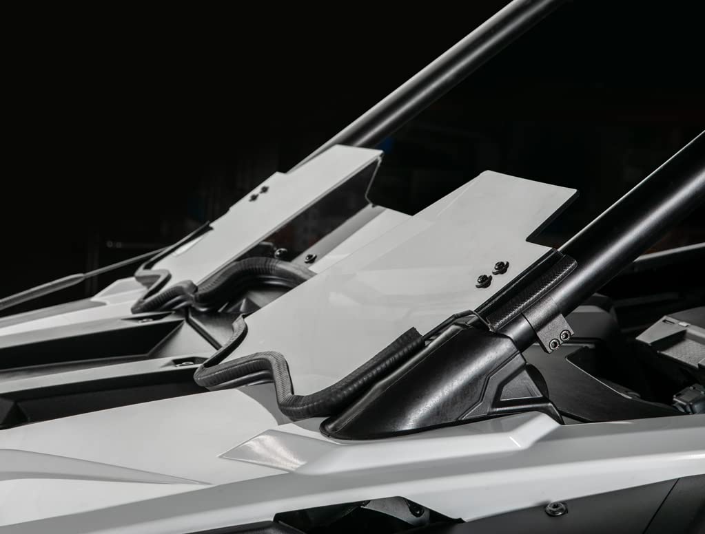 Superatv Assault Industries Scratch Resistant Half Windshield For 2020-2024 Polaris Rzr Pro Xp, Pro Xp 4, Made Of 1/4' Polycarbonate, Usa Made, Lightly Tinted, Xr Optic Hard Coating, Made For Battle