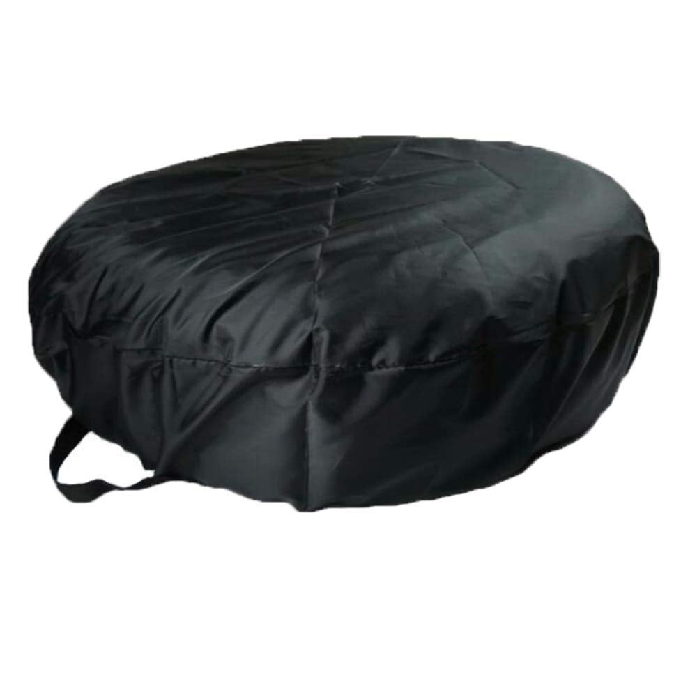 Comily Plus+ 4Pcs/Set 210D Polyester Spare Tire Covers Storage Tote Bags With Handle Fit For 16''-18'' Tyres In Diameter-Black