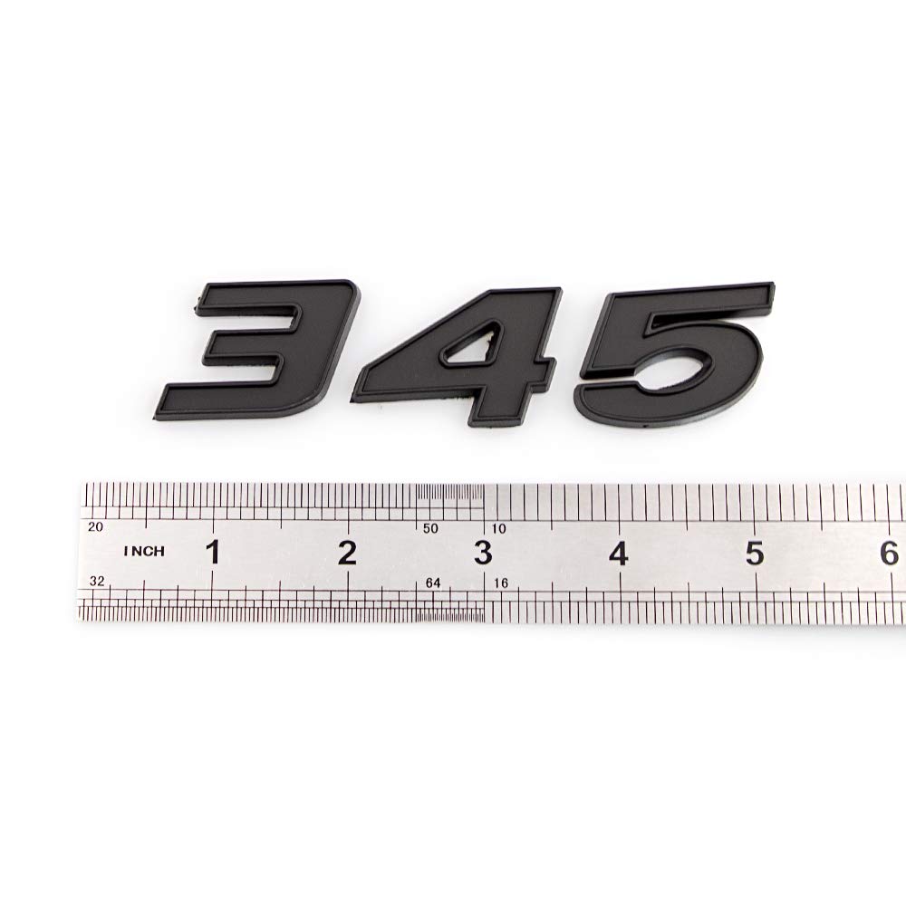 CARRUN 2Pcs 3D Car Badge Decal for Challenger & Chrysler 300C, Black, 4.7" x 1.1", CR-345, Durable ABS