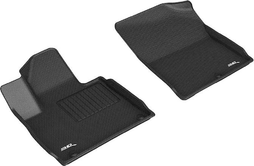3D MAXpider Custom Fit Kagu Floor Mat (Black) Compatible with KIA Sorento 20212023  Front Row