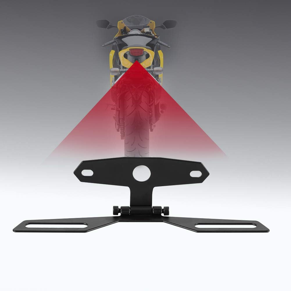 License Plate Tail Light Holder, Fydun Folding License Plate Tail Light Holder Folding License Plate Tail Light Holder Motorcycl