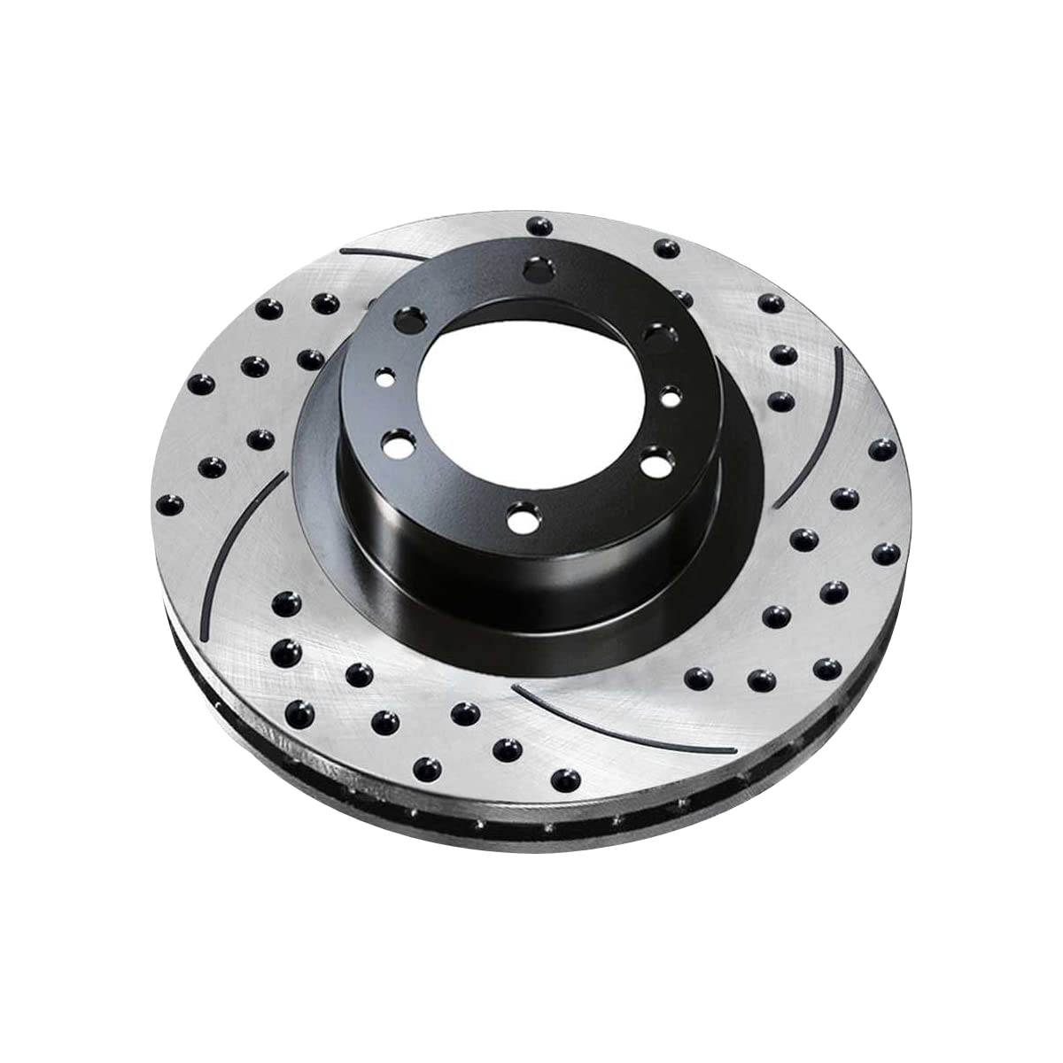 Autoshack Front Drilled And Slotted Brake Kit Rotors Black And Performance Ceramic Pads Pair Of 2 Driver And Passenger Side Replacement For Toyota Fj Cruiser 4Runner 2005-2023 Tacoma 4Wd Perf41329976
