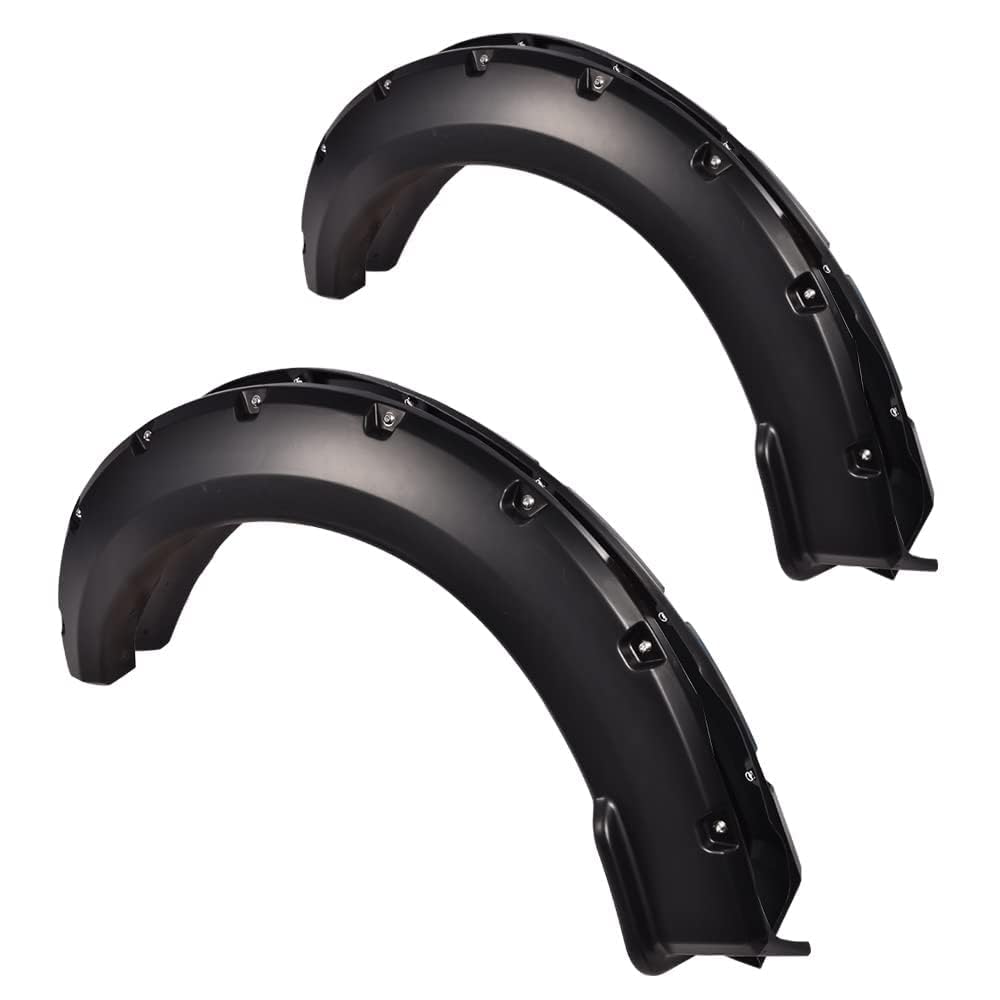 PIT66 Rivet Smooth Wheel Cover Fender Flares Compatible With Ford F150 Styleside Models Only with 67.0 78.8 97.4 Bed 2015-2017 (
