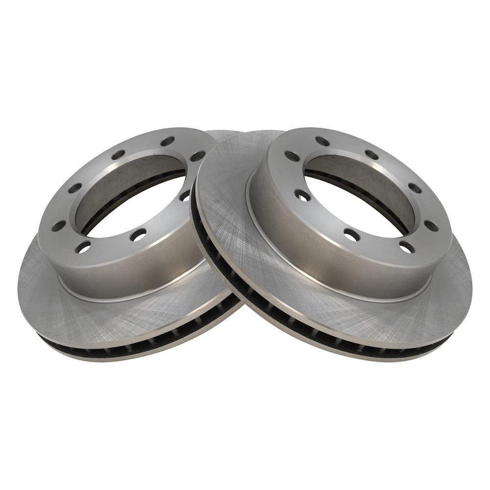 Trq Front Brake Rotors Set Vented Compatible With 1995-1997 Ford F-250 1997 F-250 Hd F-350