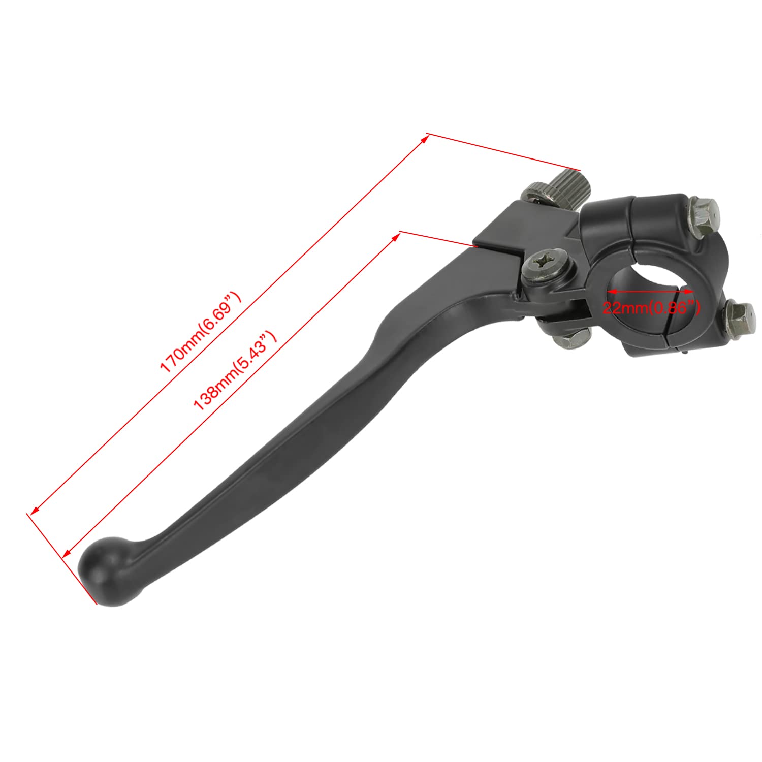 YOXUFA 7/8'' Left Clutch Lever Handle Cable for SSR 50cc 70cc 90cc 110cc 125cc 150cc Apollo RFZ DBX18 TaoTao DB17 DB27 Coolster