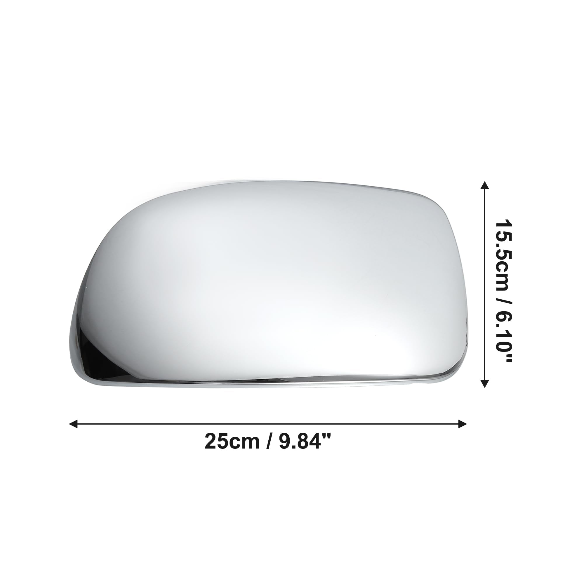 ACROPIX Car Exterior Mirror Cover Cap Overlay Fit for Chevrolet Silverado Suburban for GMC Sierra Yukon - Pack of 2 Chrome Plate