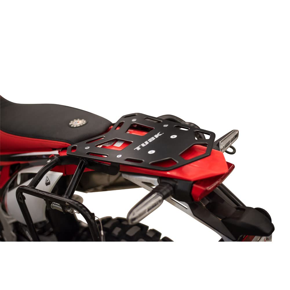 TUSK Top Rack for Honda CRF450RL (2021-2025) - Aluminum, Black, Durable Motorcycle Accessory