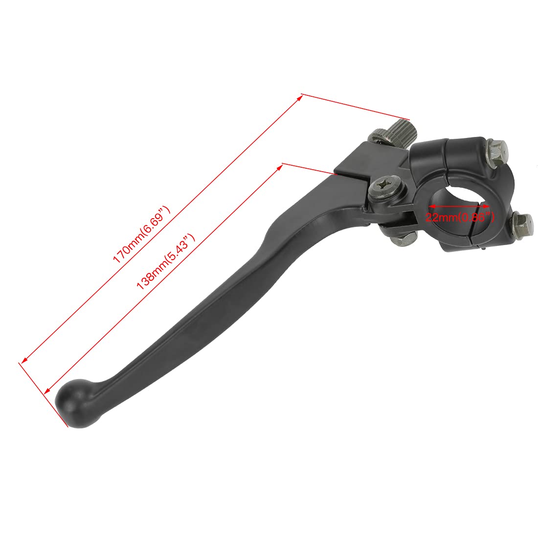 FVRITO Left Brake Clutch handle Lever perch for 196cc 6.5HP Massimo MB200 Baja Heat Warrior MB165 MB200 Hensim TrailMaster Doodl