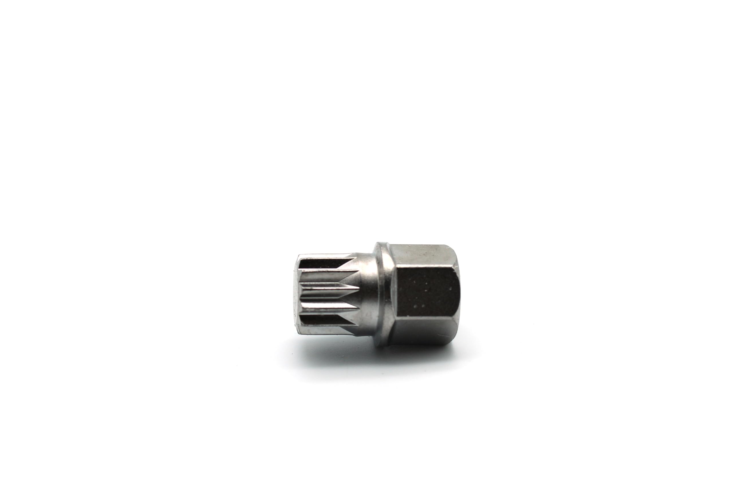 TEMO Wheel Lock Lug Nut Key S3057, Anti-Theft, Alloy Steel, ABC2/13PT, Silver, for VW Audi