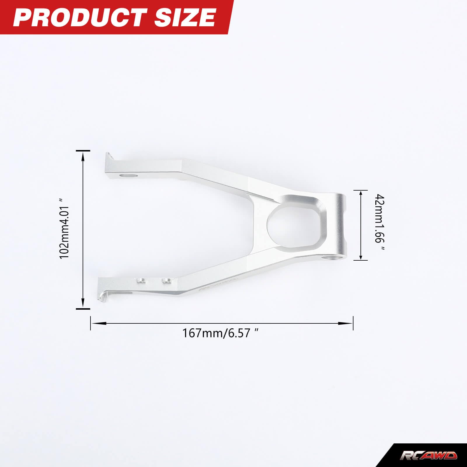 Rcawd Aluminum Swing Arm, For Promoto-Mx Los364000 Upgrade Parts(Silver)