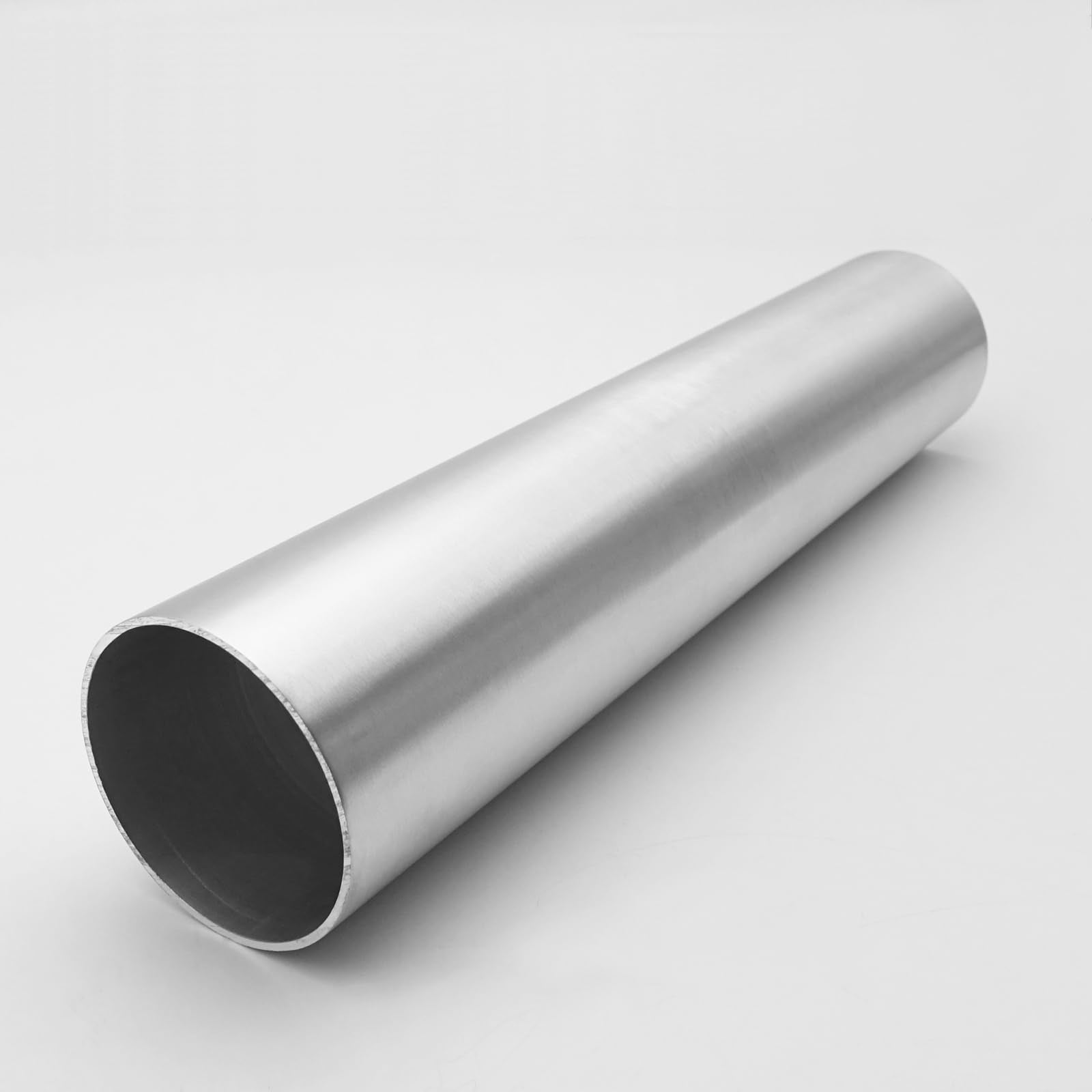 Ac Performance 2.25'' (57Mm) Od Straight Aluminum Intercooler Pipe Air Intake Tube, Brushed Finish
