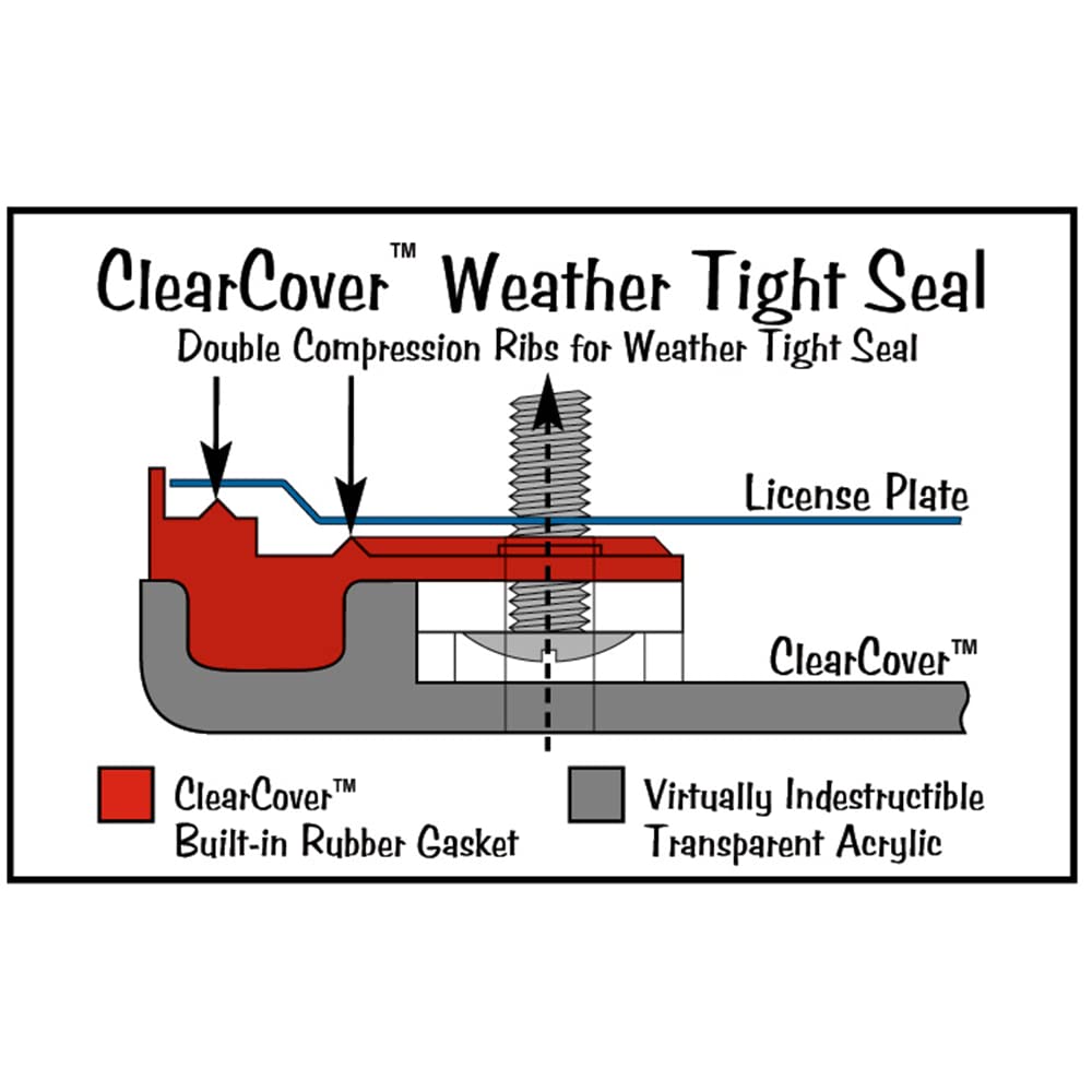 Weathertech Clearcover License Plate Cover And Frame, Golden Yellow