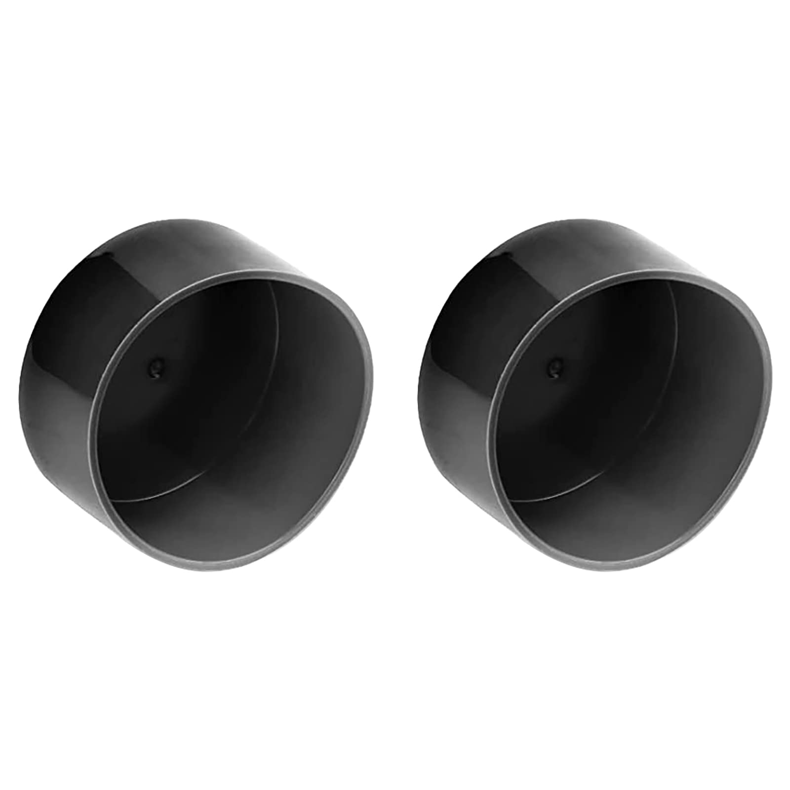 Fdxgyh 2 Pcs 1.98-Inch Bearing Bars Cover Bearing Rubber Caps Trailer Wheel Hub Dust Covers Replacement Bearing Protector (Black