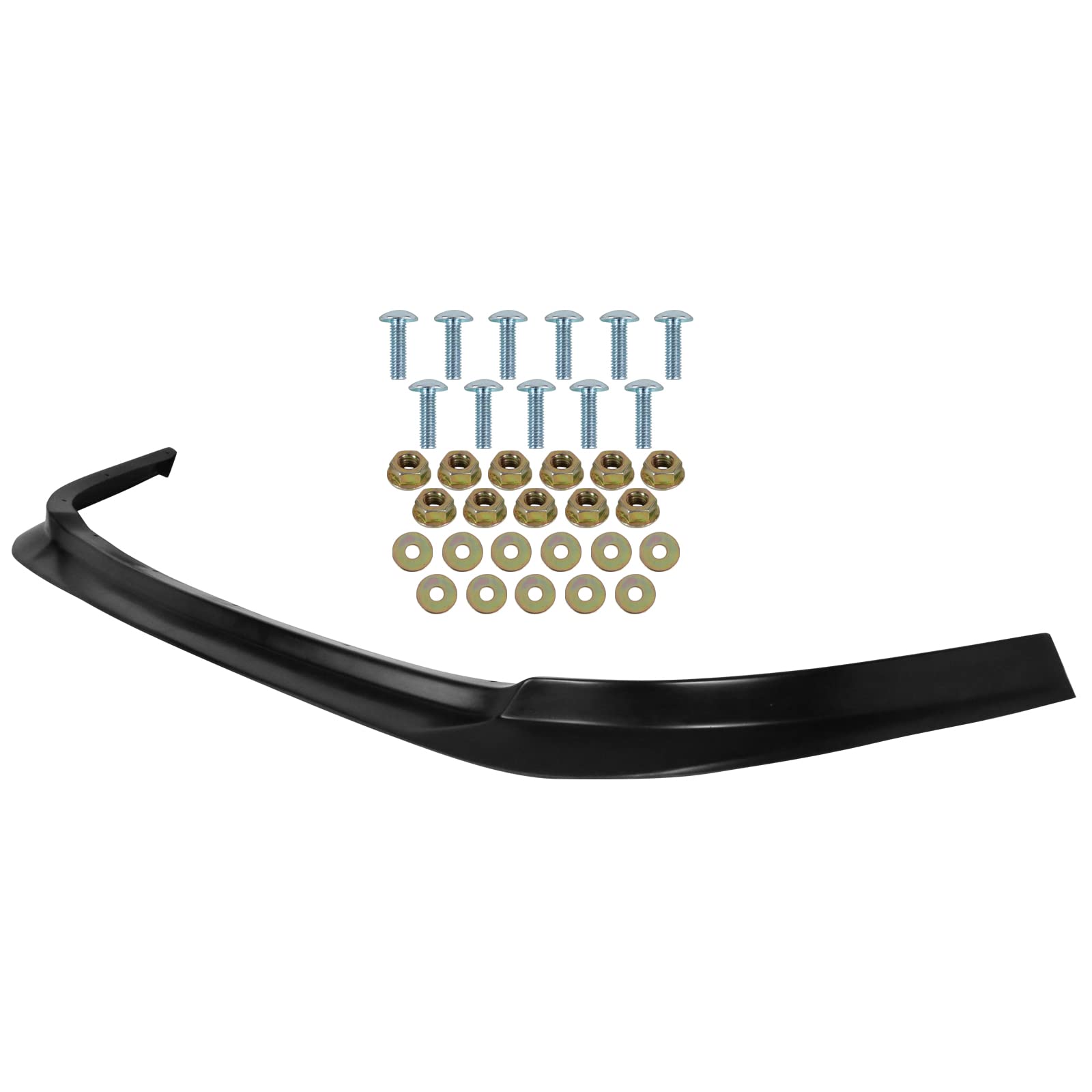 IKON MOTORSPORTS Front Bumper Lip for 1991-1999 Toyota MR2, Unpainted Black PU Spoiler Add-On
