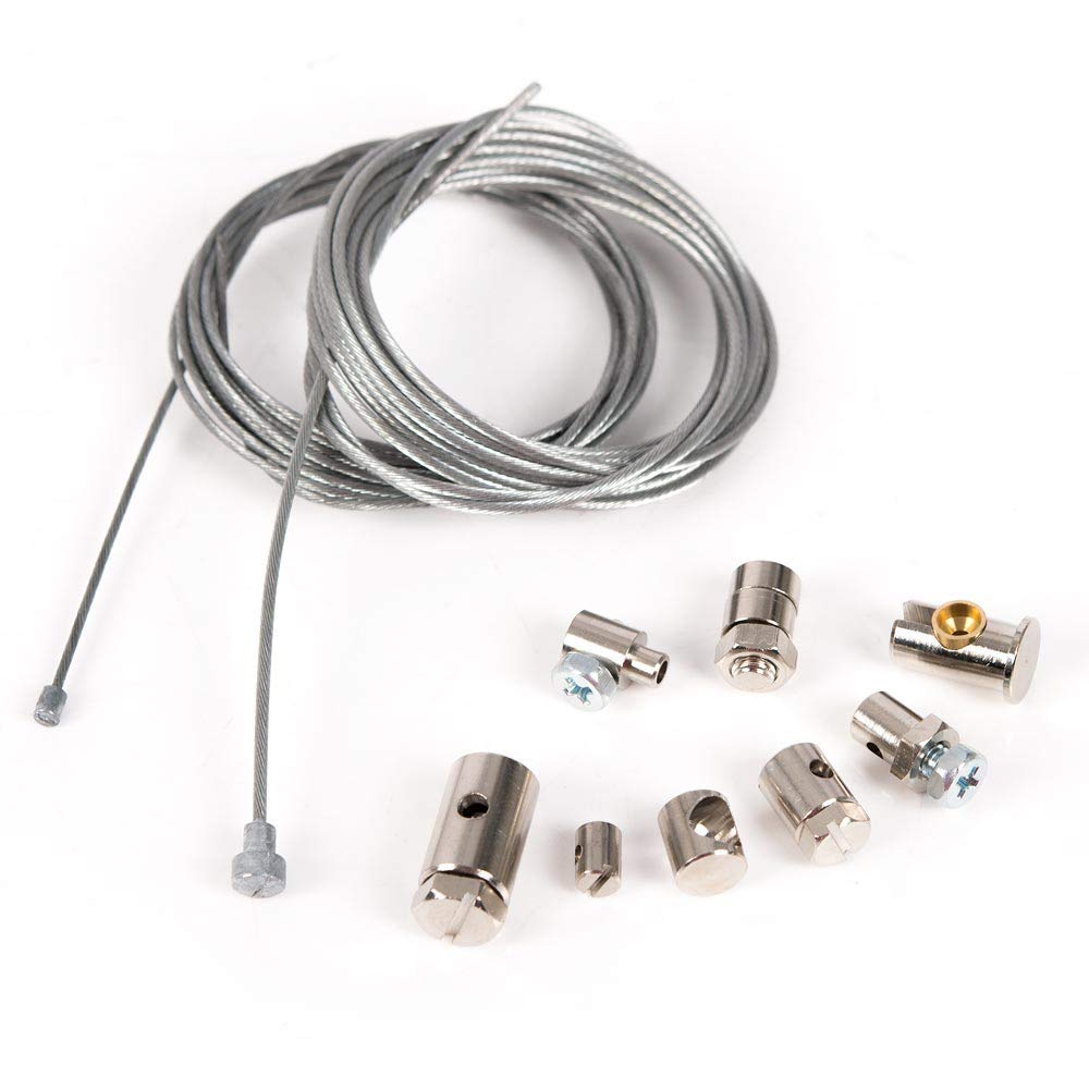 KiWAV Universal Motorcycle Emergency Throttle Clutch Brake Cable Repair Kit Compatible for Honda Yamaha Kawasaki Suzuki Motorcyc