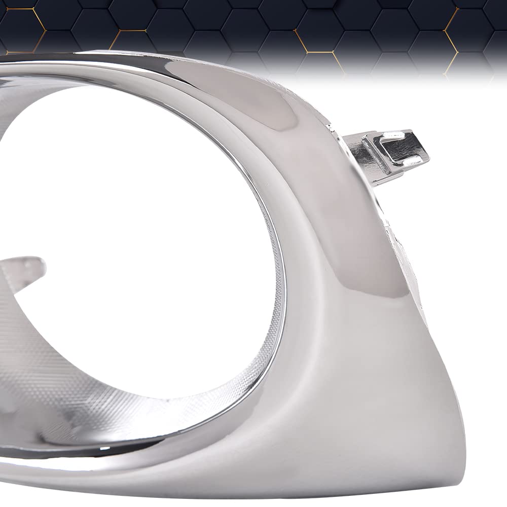 Pit66 Fog Light Lamp Chrome Bezel Kit Set Compatible With 2013-2015 Lexus Rx350 Rx450H Base Model