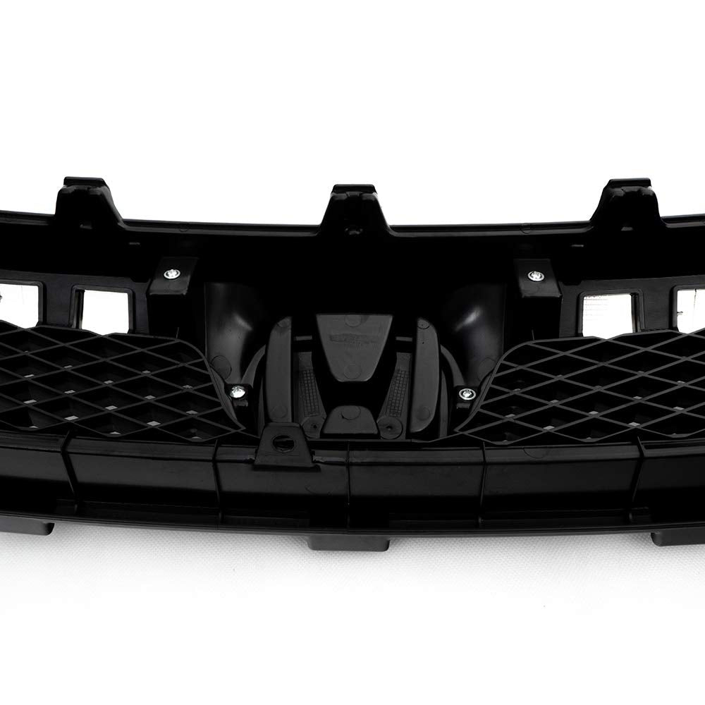 Grand Orange Chrome Trim Bumper Upper Grill Grille Compatible With Honda Civic Sedan 2009 2010 2011 Upper Bumper Grille 71121-Sna-A50, 71121Snaa50, 71122-Sna-A50