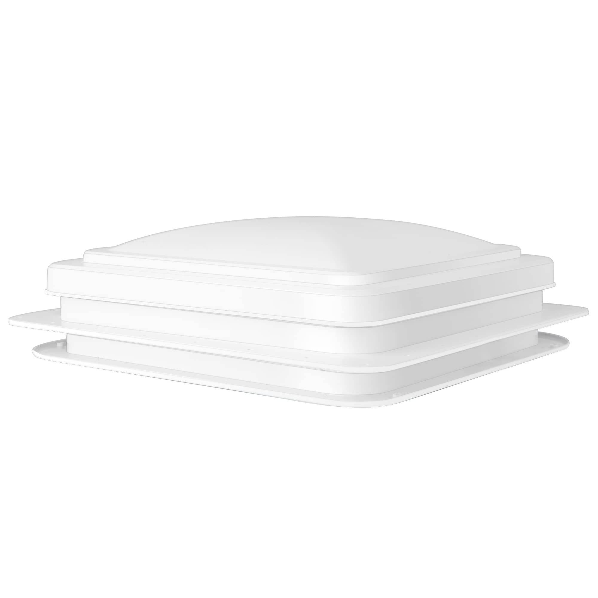 Livpow RV Trailer Roof Vent - Manual 14"x14", White, Plastic, Model A012