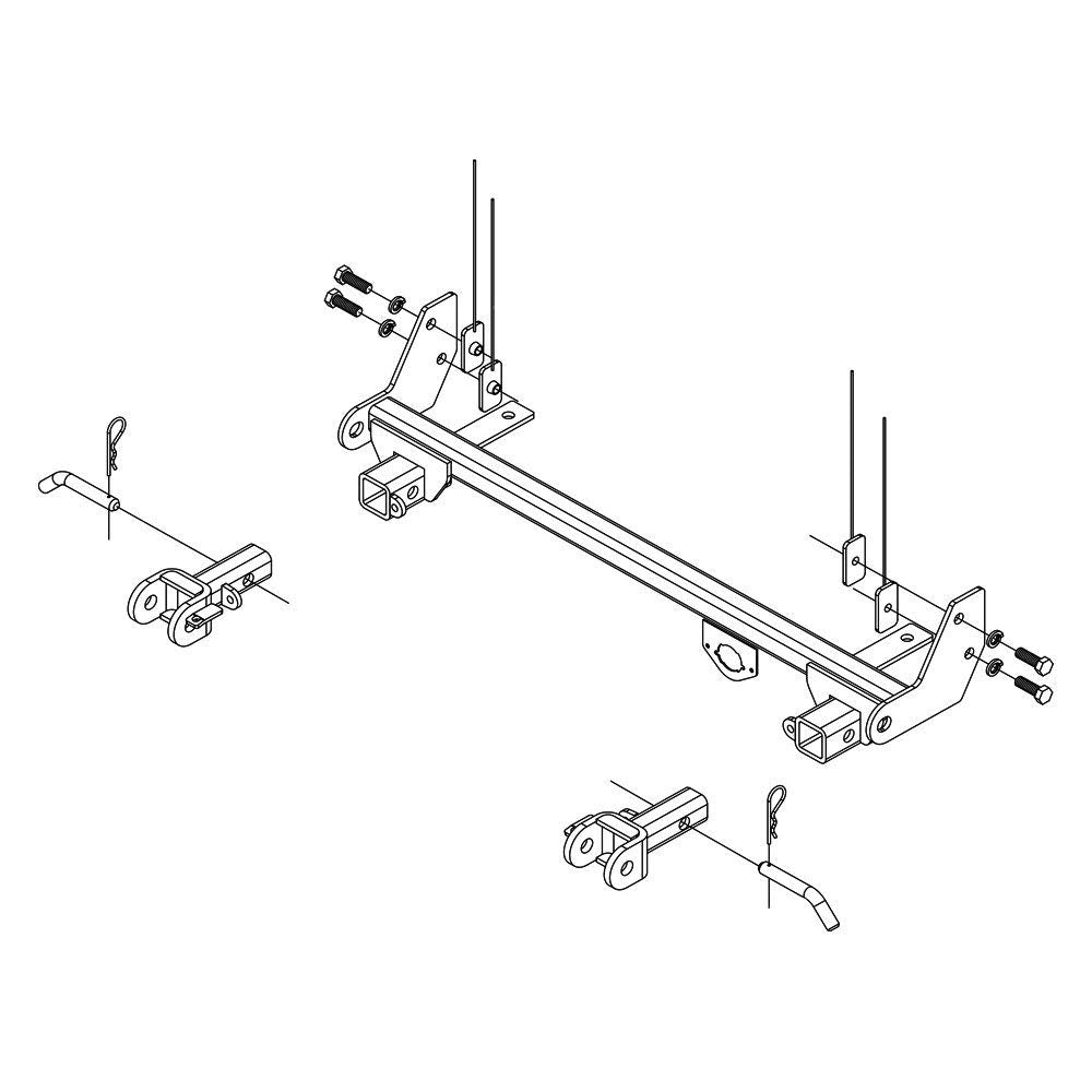 Roadmaster 1444-3 Direct-Connect Tow Bar Baseplate For Jeep Wrangler (2013-2017)