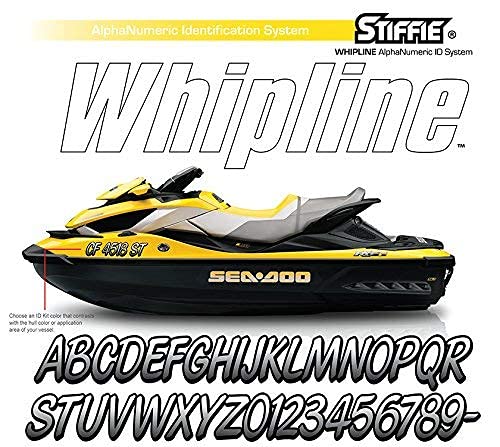 Stiffie 3" Alpha-Numeric Boat Registration Stickers Decals - Green/Black Vinyl WL65