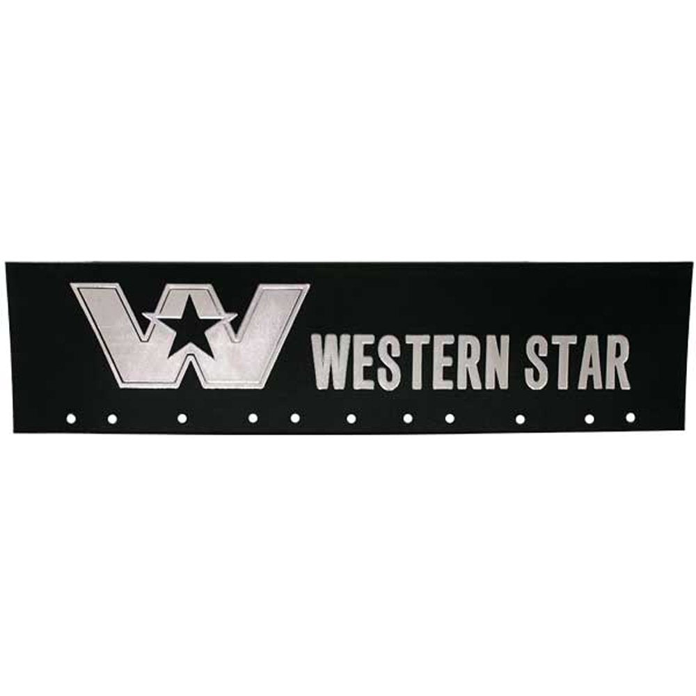 Star 6 x 24 Semi Truck Black Mud FlapQuarter Fender FlapsPairF