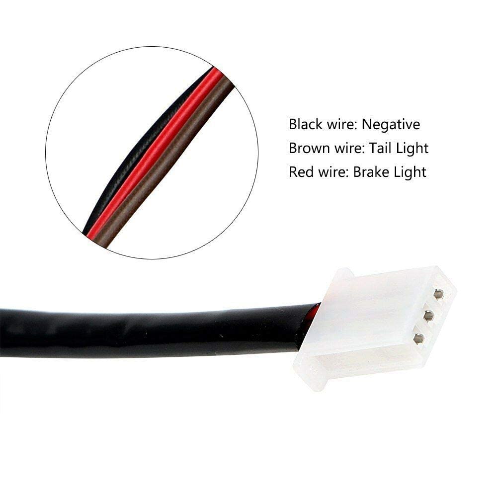 HERIS LED Rear Tail Brake Lights for 50cc 70 Cc 90cc 110cc 125cc 150cc Taotao SunL JCL Coolster Roketa Kazuma Chinese ATVs Quad