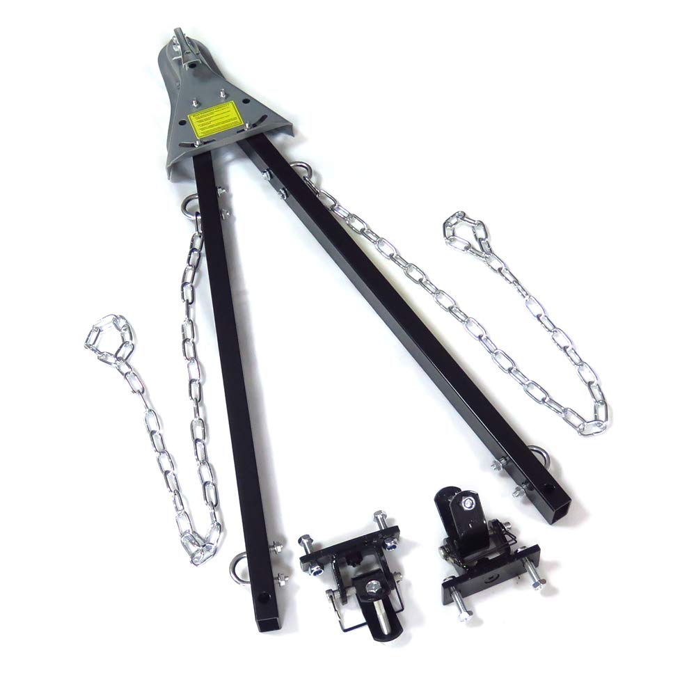 Httmt Adjustable Tow Towing Bar Bumper Mount 5000Lb W/Chains Rv Car Truck Jee System