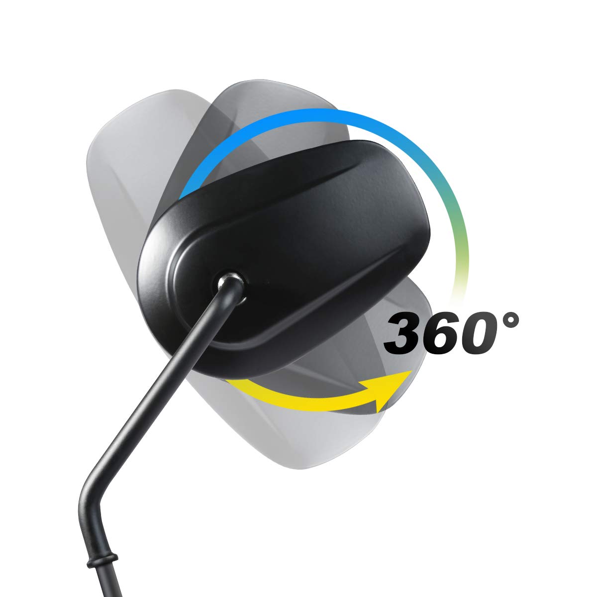 Slmoto Matte Black Sportster Mirrors, Rear View Mirror For Road King Street Electra Glide Road Glide Dyna Softail Rearview 1982-