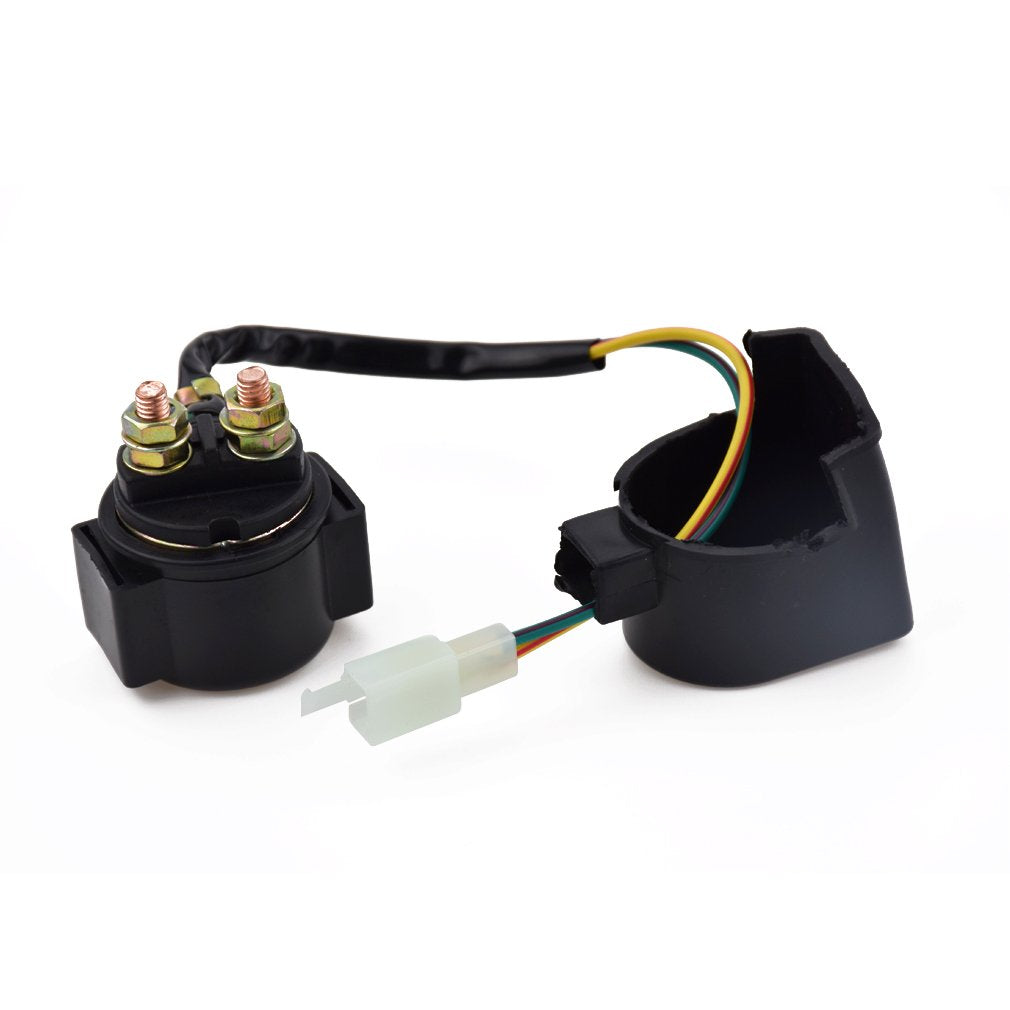 HIAORS Starter Solenoid Relay for 50cc-250cc ATVs & Go Karts, Model IG011, Green Wire