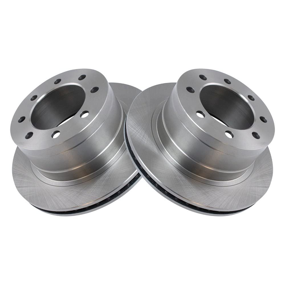 Trq Rear Brake Rotors Set Vented Compatible With 2006-2008 Dodge Ram 1500 2003-2008 Ram 2500 Ram 3500