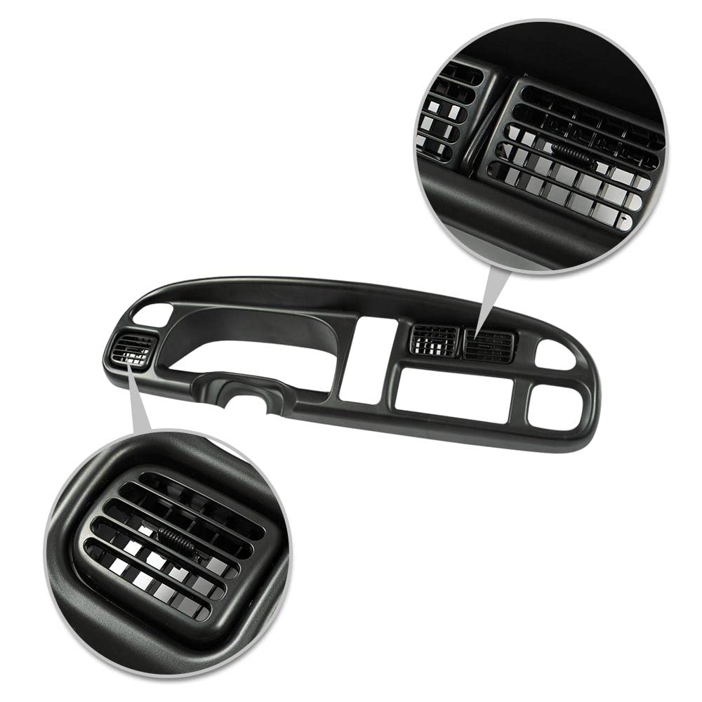 PIT66 Dash Board Bezel Cover for 1998-2002 Dodge Ram 1500/2500/3500 with 13 Clips