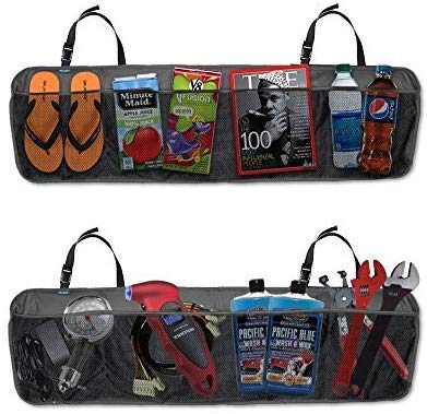 Lateshop MultiPocket Car Back Chair Seat Bag Storage Organizer (Multicolour)