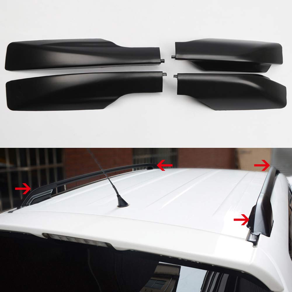 High Flying Car Accessories Black Roof Rack Rails End Cap Protection Cover Shell For Toyota Rav4 2006-2012