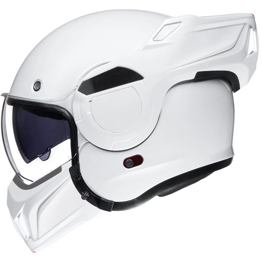 Ilm Vintage Full Face Modular Motorcycle Helmet For Adults Men Atv Utv Snowmobile With 180 Reversible Chin Guard Dot Model-B707(