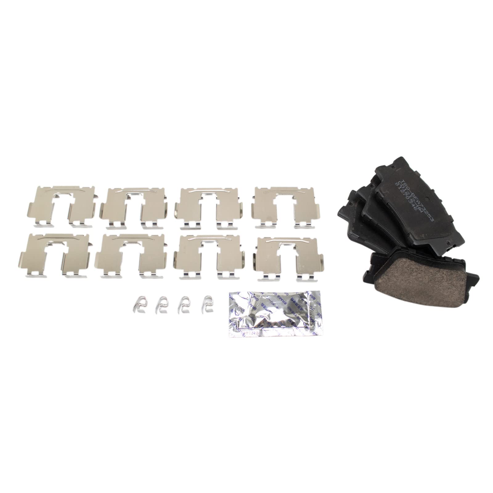 Trq Rear Brake Pad & Rotor Kit Brake Pads Brake Rotor Parking Brake Shoe Set Ceramic Compatible With 2007-2012 Lexus Es350 2008-