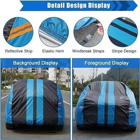 Kaugung Car Cover Waterproof Custom Fit Honda Hrv(2016-2025), Full Exterior Cover For Automobiles Lightweight Resistant Outdoor