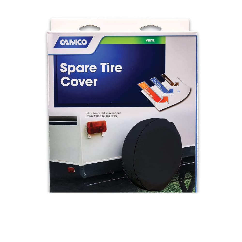 Camco 45252 Black 34 Inches Vinyl Spare Tire Cover
