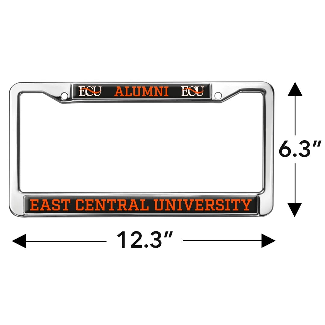 East Central University Alumni Full Size Standard License Plate Metal Frame